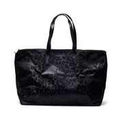 SHOPPER JET SET TRAVEL LEOPARDATA Donna Nero SHOPPER JET SET TRAVEL LEOPARDATA Donna Nero