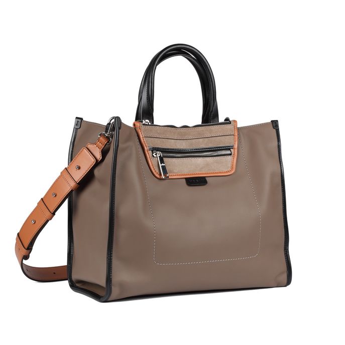 SHOPPER MULTICOLOR Donna Tortora Arancio