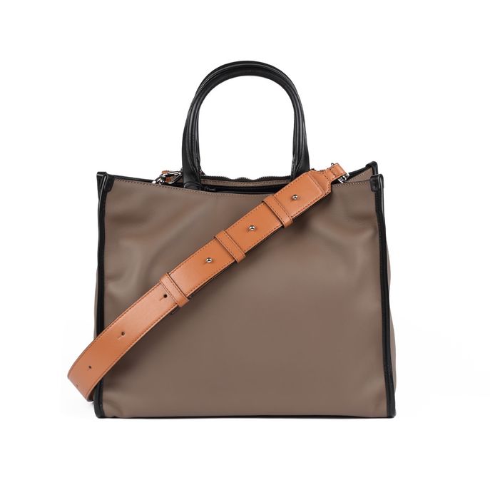 SHOPPER MULTICOLOR Donna Tortora Arancio