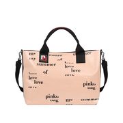 SHOPPING BAG IN CANVAS CERATO CON LETTERING ALL OVER Donna Rosa SHOPPING BAG IN CANVAS CERATO CON LETTERING ALL OVER Donna Rosa