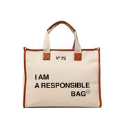 SHOPPING BAG RESPNSABILITY BIS Donna Naturale Cuoio SHOPPING BAG RESPNSABILITY BIS Donna Naturale Cuoio