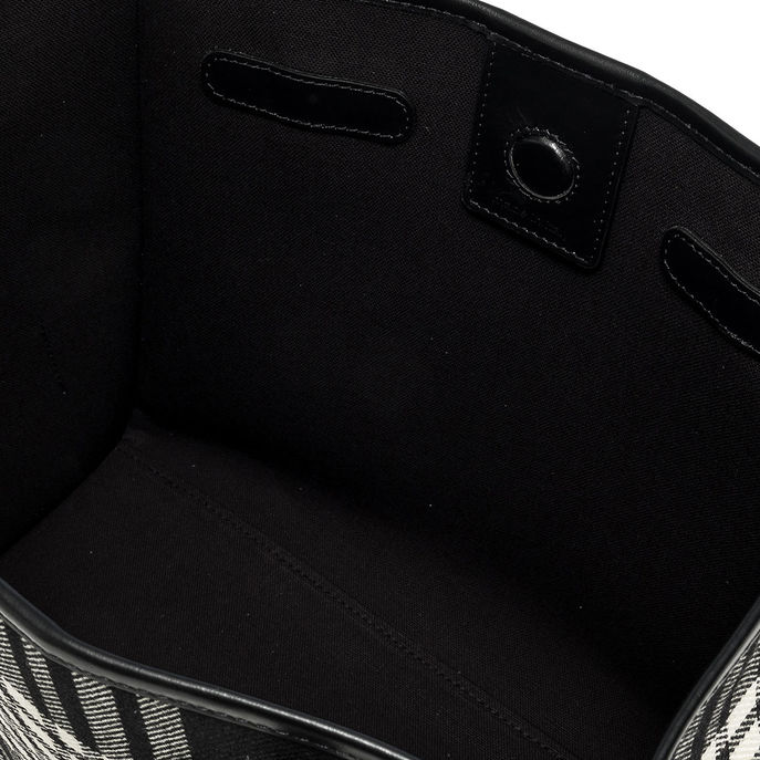 SHOPPING MARCELLA TARTAN CON POCHETTE Donna NERO BIANCO