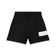 SHORT SPORTIVO CON LOGO STAMPATO Donna Black Bright White SHORT SPORTIVO CON LOGO STAMPATO Donna Black Bright White