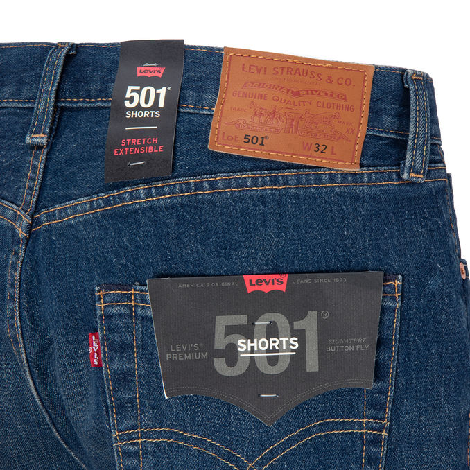 SHORTS 501 Uomo Fire go in Denim scuro