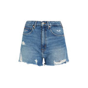 SHORTS HOT DISTRESSED Donna Denim Medium SHORTS HOT DISTRESSED Donna Denim Medium