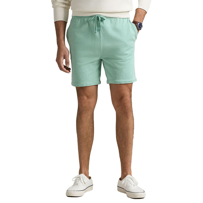 SHORTS LOOPBACK IN PILE LEGGERO Uomo Celadon