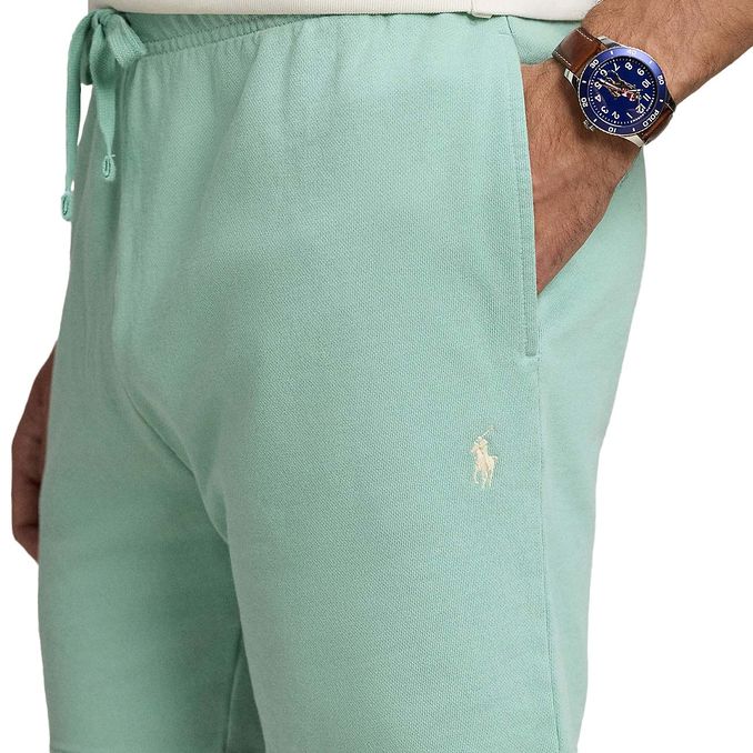SHORTS LOOPBACK IN PILE LEGGERO Uomo Celadon