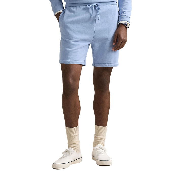 SHORTS LOOPBACK IN PILE LEGGERO Uomo Chambray Blue