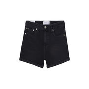 SHORTS MID RISE Donna Denim Black SHORTS MID RISE Donna Denim Black