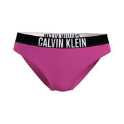 Brasiliana bikini nera con fascia con logo a contrasto di Calvin Klein in  Nero