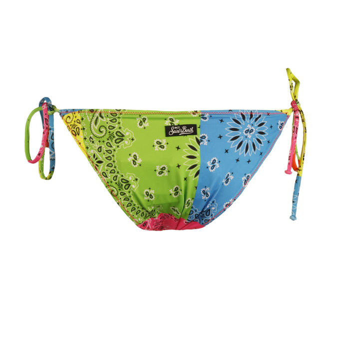 SLIP VIRGO STRING Donna Bandana Round Fluo