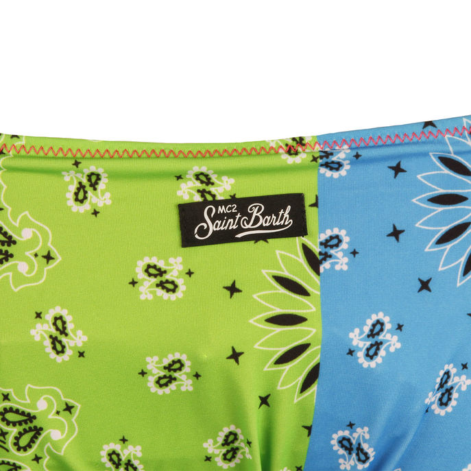 SLIP VIRGO STRING Donna Bandana Round Fluo