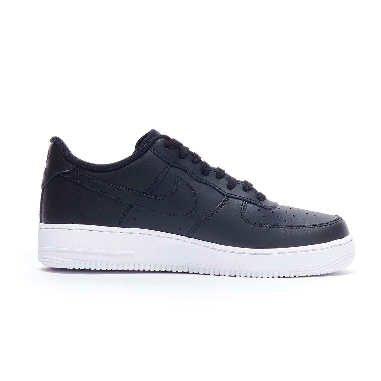 air force 1 nere suola bianca