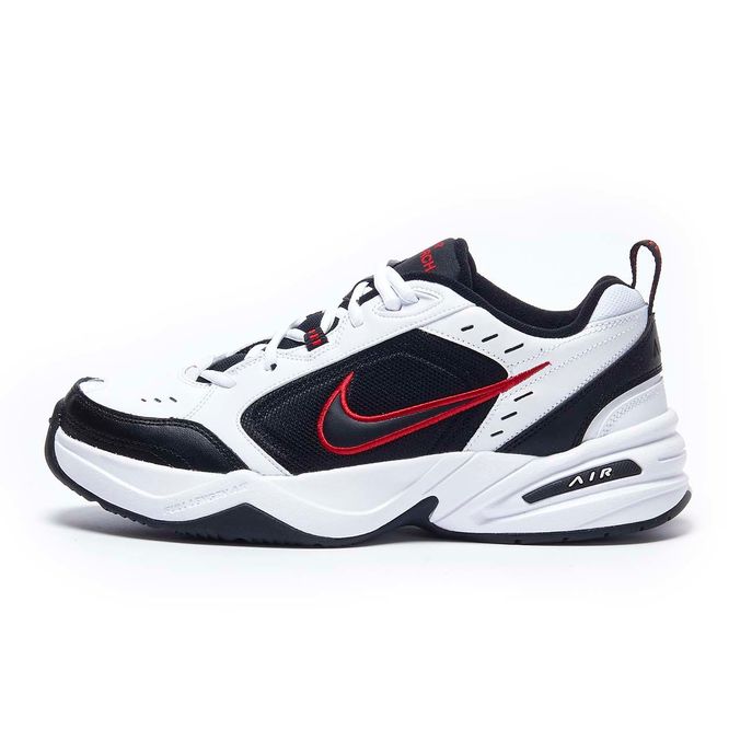 nike air monarch white black