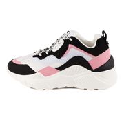 SNEAKER ANTONIA IN MESH PELLE E SUEDE Donna Black Pink SNEAKER ANTONIA IN MESH PELLE E SUEDE Donna Black Pink