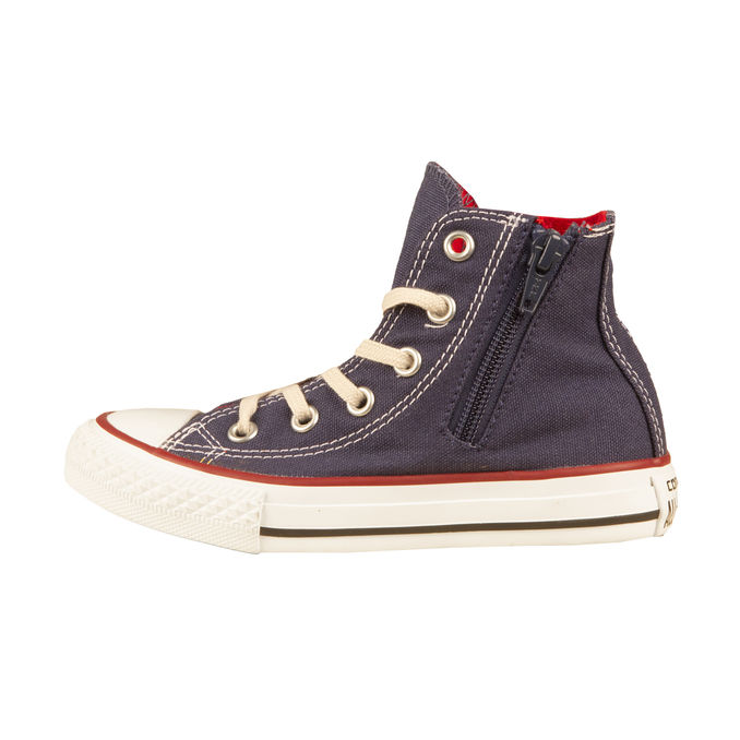 SNEAKER HI CANVAS Bambino Navy Red
