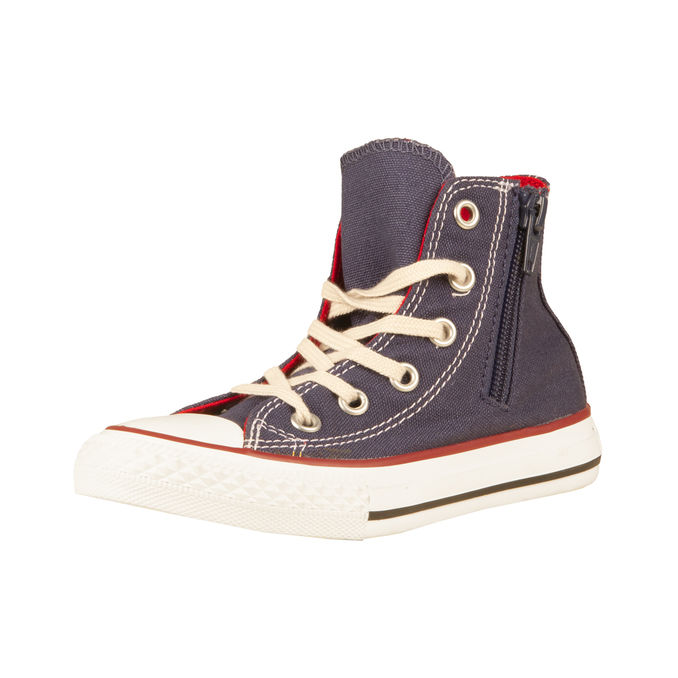 SNEAKER HI CANVAS Bambino Navy Red