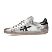 SNEAKER STEVEND 4713 IN PELLE Donna Grigio Nero SNEAKER STEVEND 4713 IN PELLE Donna Grigio Nero