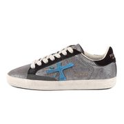 SNEAKER STEVEND LAME' Donna Antracite Turchese SNEAKER STEVEND LAME' Donna Antracite Turchese