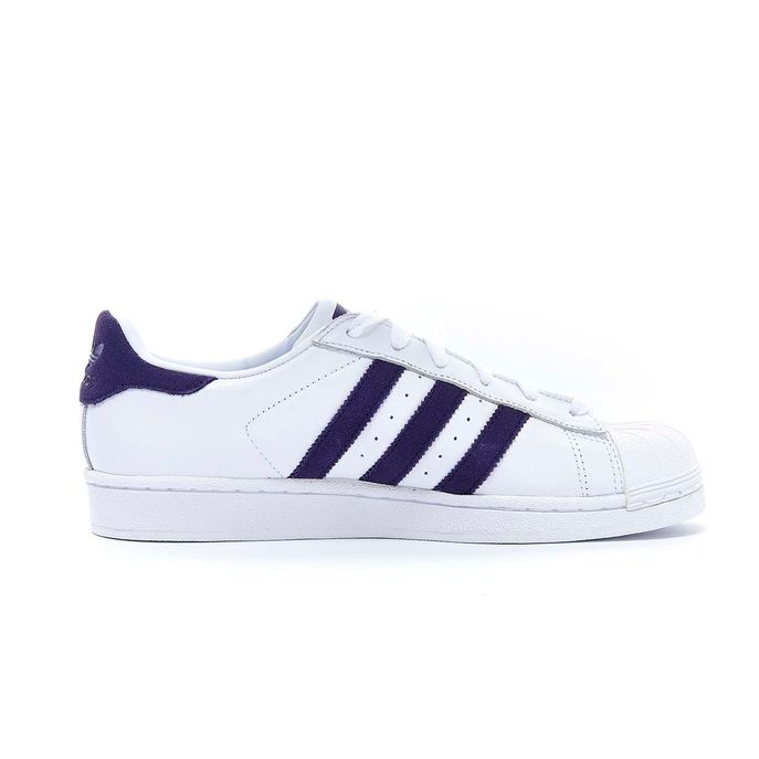 SNEAKER SUPERSTAR Donna White leg purple