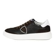 SNEAKER TEMPLE IN PELLE E CAMOSCIO Uomo Militare SNEAKER TEMPLE IN PELLE E CAMOSCIO Uomo Militare