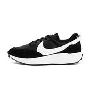 SNEAKER WAFFLE DEBUT CON PELLE SCAMOSCIATA E NYLON Uomo Black White SNEAKER WAFFLE DEBUT CON PELLE SCAMOSCIATA E NYLON Uomo Black White