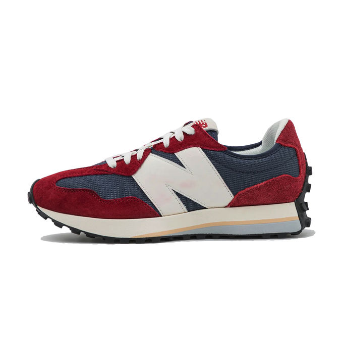 NEW BALANCE SNEAKERS 327 SUEDE MESH Uomo Navy Red | Mascheroni Store