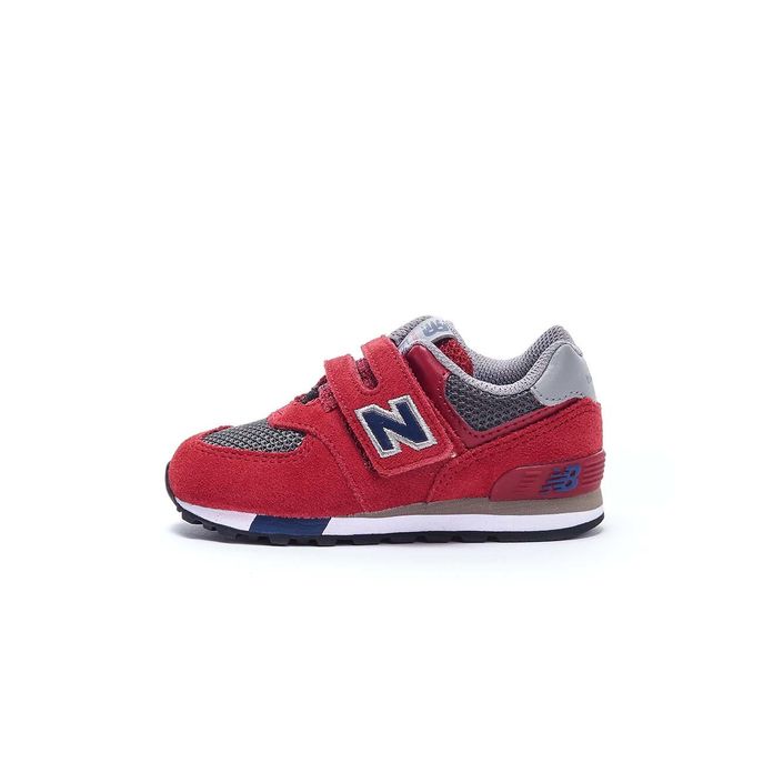 SNEAKERS 574 LIFESTYLE LEATHER TEXTILE Bambino Red