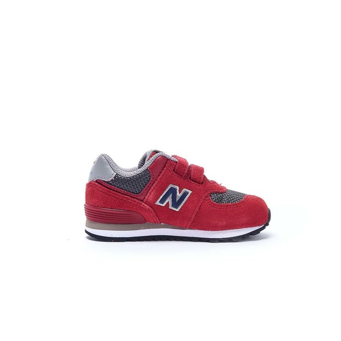 SNEAKERS 574 LIFESTYLE LEATHER TEXTILE Bambino Red