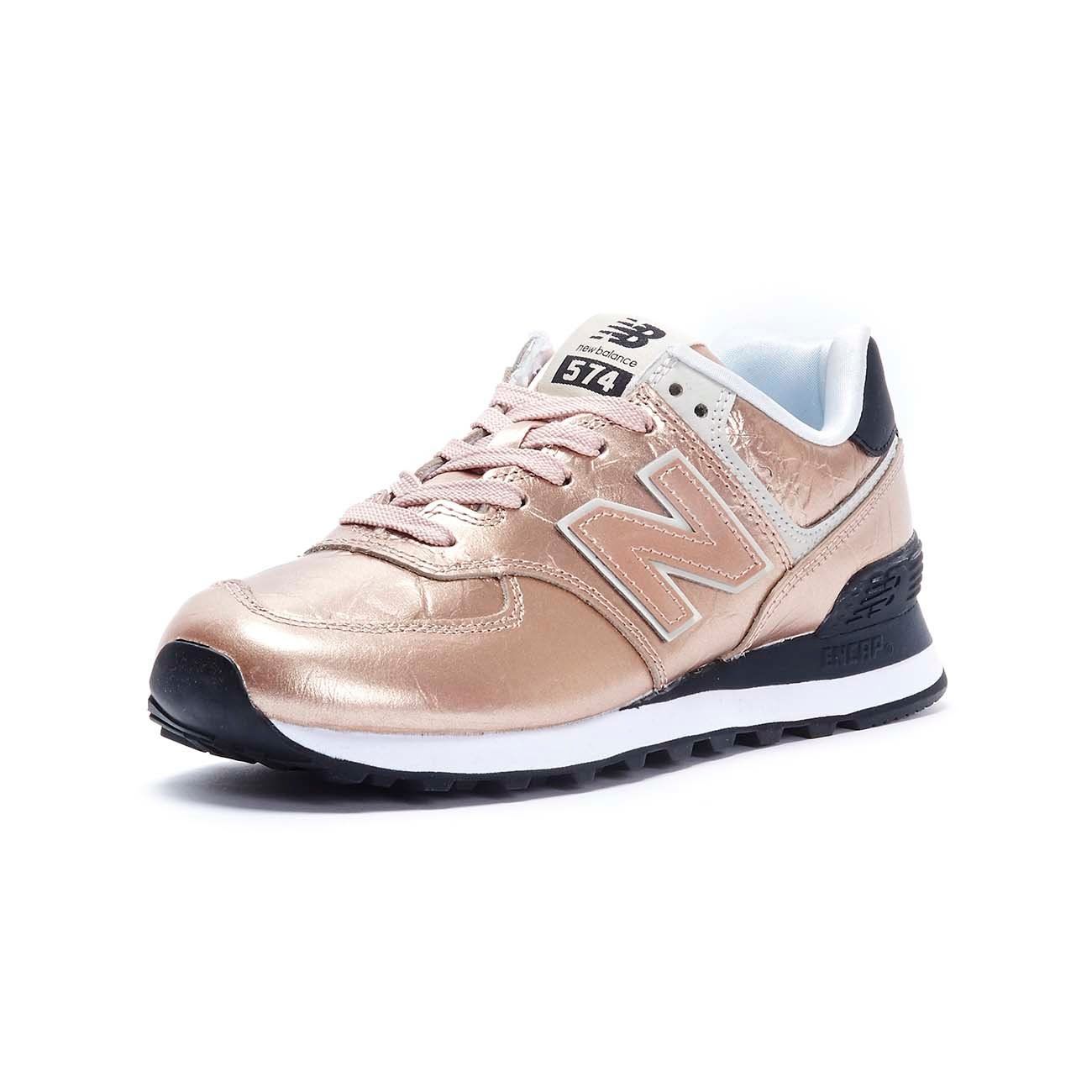 NEW BALANCE SNEAKERS 574 LIFESTYLE METALLIC LEATHER Donna Rose ...