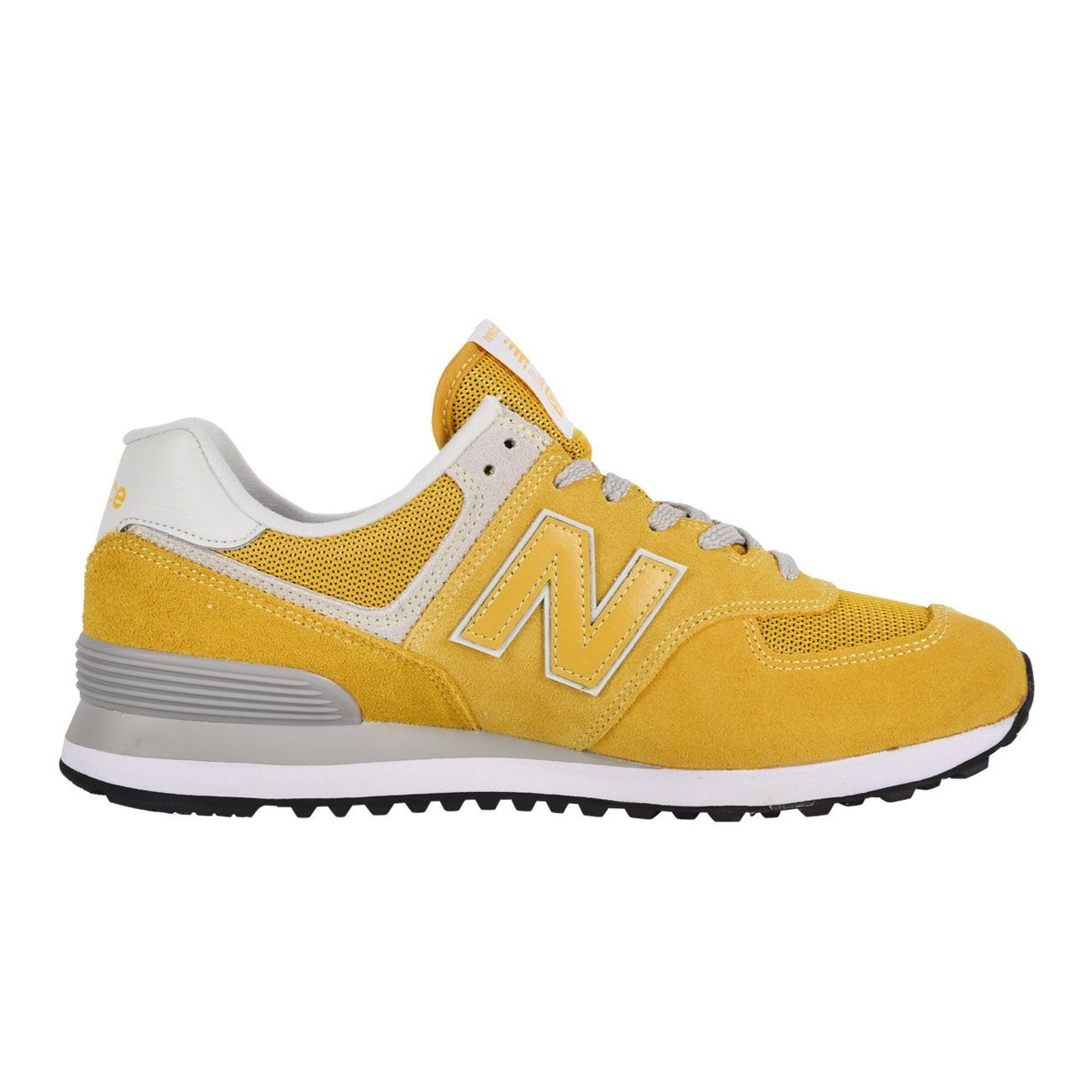 NEW BALANCE SNEAKERS 574 LIFESTYLE SUEDE MESH Uomo Gold yellow ...