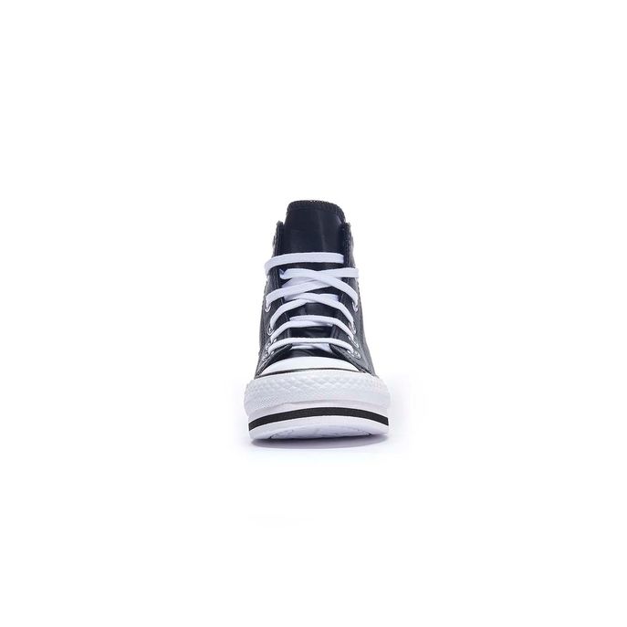 SNEAKERS CHUCK TAYLOR ALL STAR PLATFORM IN PELLE Bambino Black White