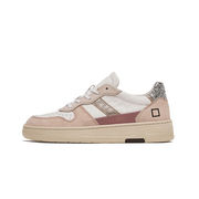 SNEAKERS COURT 2.0 VINTAGE CALF Donna White Pink SNEAKERS COURT 2.0 VINTAGE CALF Donna White Pink