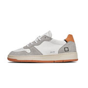 SNEAKERS COURT LEATHER Uomo White Orange SNEAKERS COURT LEATHER Uomo White Orange