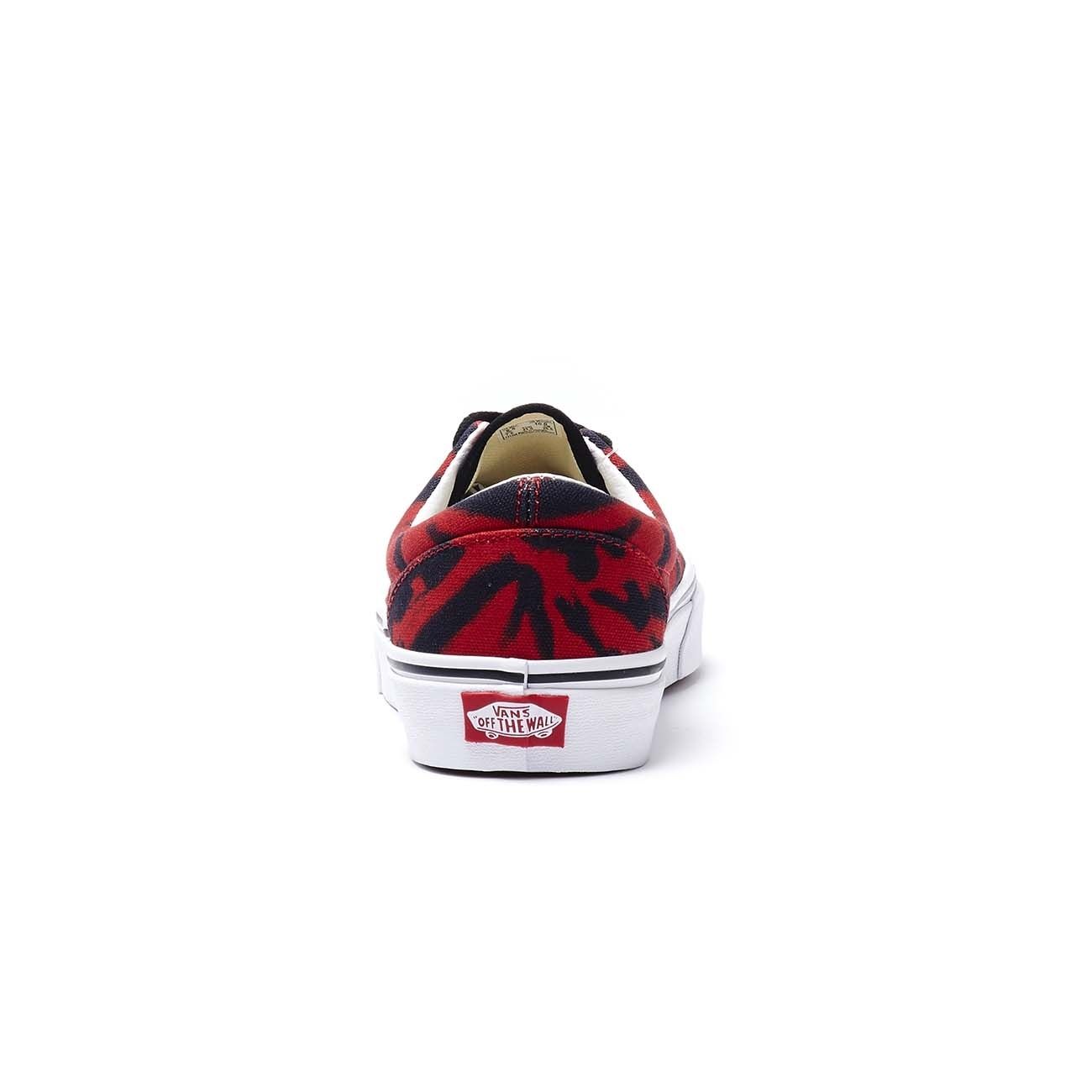 vans era tie dye tango red