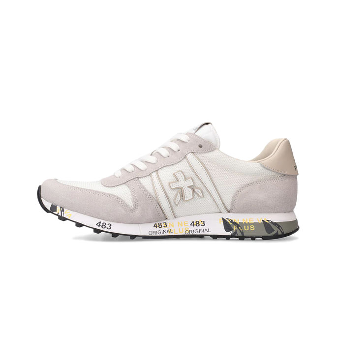 SNEAKERS ERIC Uomo White Light Grey