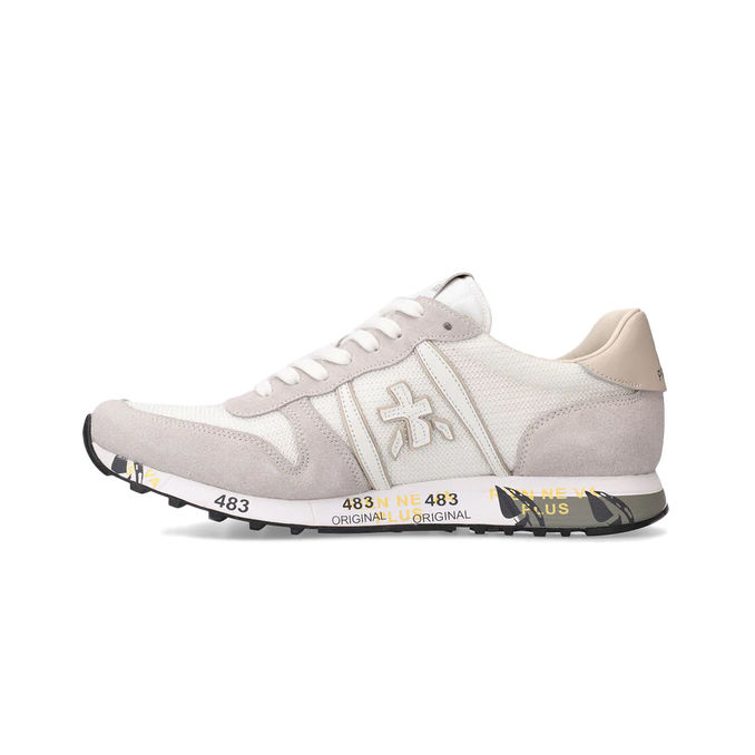 SNEAKERS ERIC Uomo White Light Grey