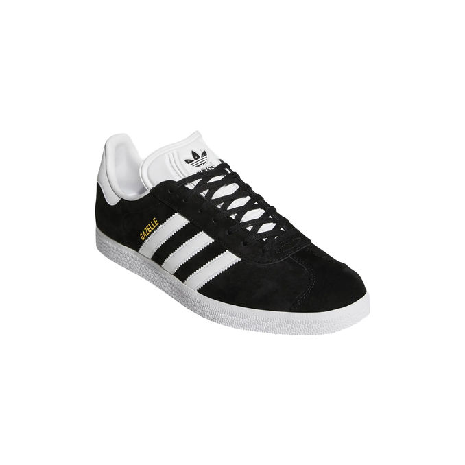 SNEAKERS GAZELLE Unisex Black White Gold