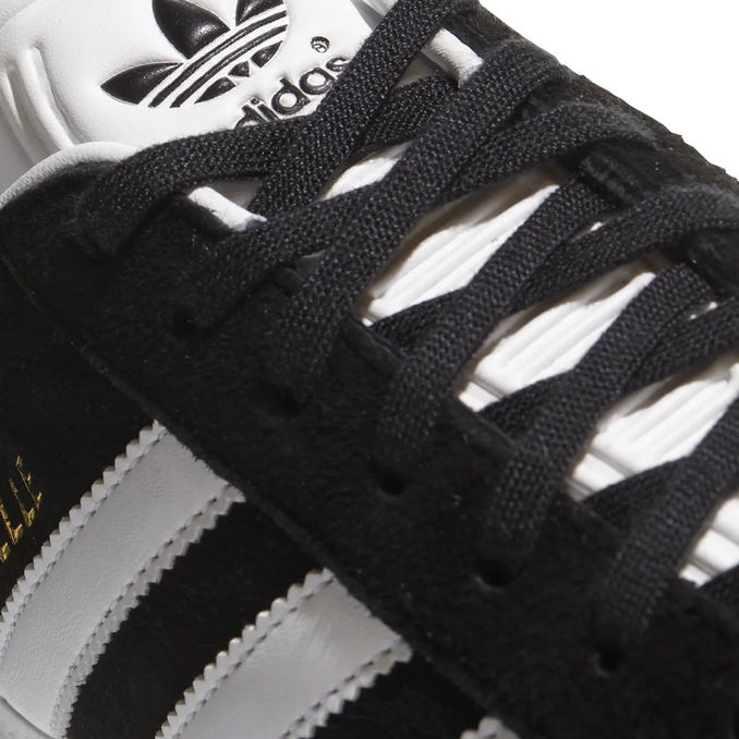 SNEAKERS GAZELLE Unisex Black White Gold
