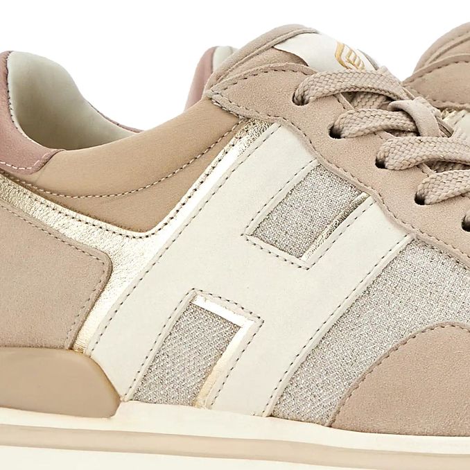 SNEAKERS H483 MIDI PLATFORM Donna Beige Naturale