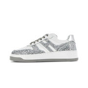 SNEAKERS H630 GLITTER Donna Bianco Argento SNEAKERS H630 GLITTER Donna Bianco Argento