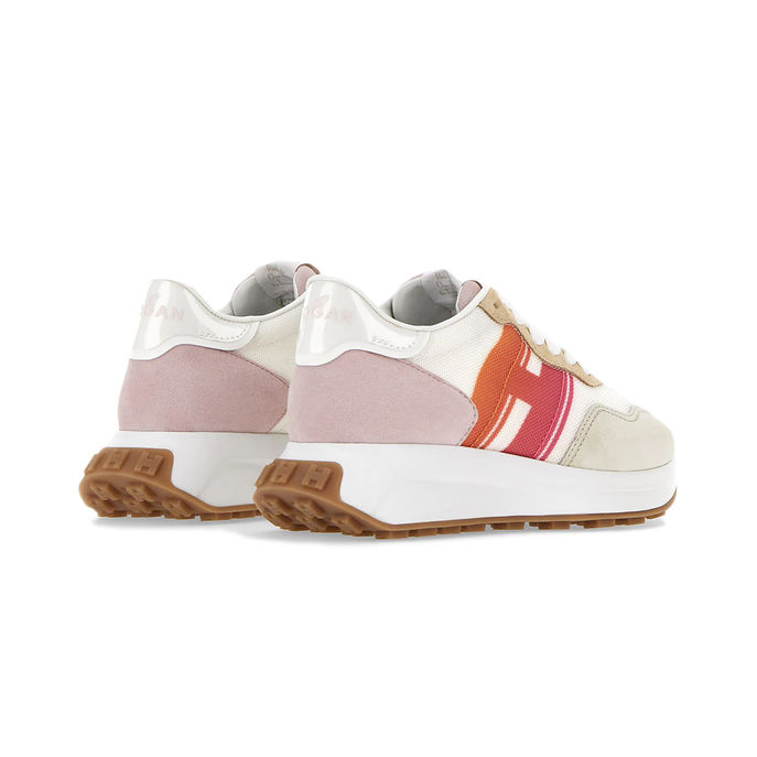 SNEAKERS H641 Donna Bianco Beige Rosa