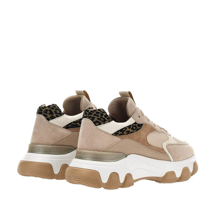 SNEAKERS HYPERACTIVE ANIMALIER Donna Beige Leopard