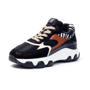 D.A.T.E. SNEAKER SFERA CALF IN PELLE CON TALLONE IN CAVALLINO