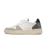 SNEAKERS IN PELLE E CAMOSCIO COURT LEATHER Uomo White Green SNEAKERS IN PELLE E CAMOSCIO COURT LEATHER Uomo White Green