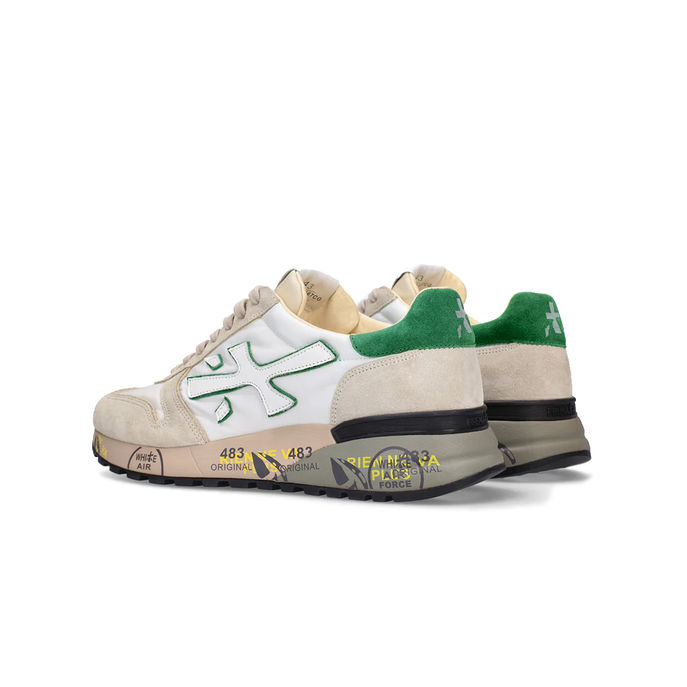 SNEAKERS MICK Uomo White Grey Green