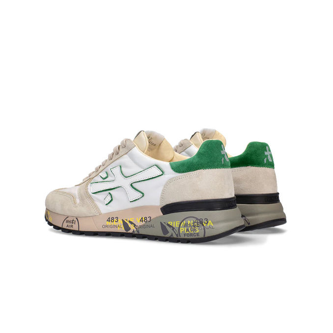 SNEAKERS MICK Uomo White Grey Green