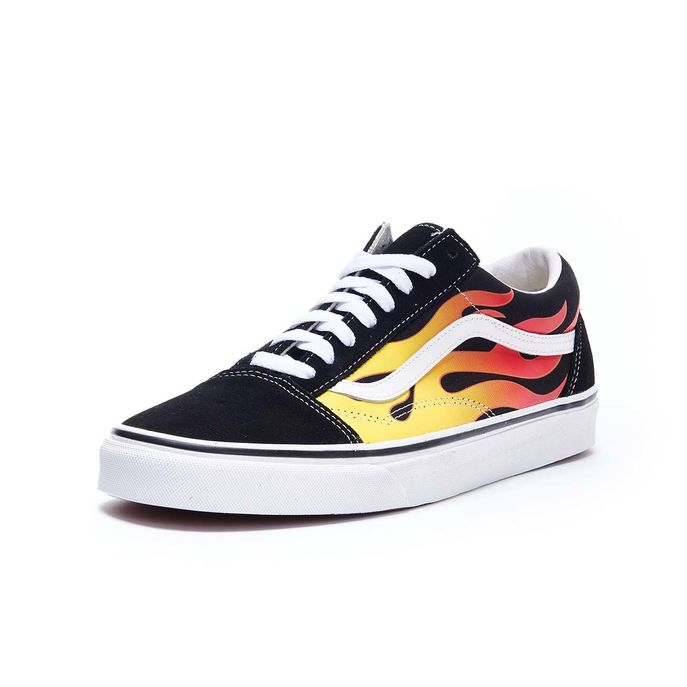 SNEAKERS OLD SKOOL FLAME Uomo Black Flame