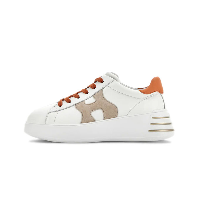 SNEAKERS REBEL H564 Donna Bianco Arancio