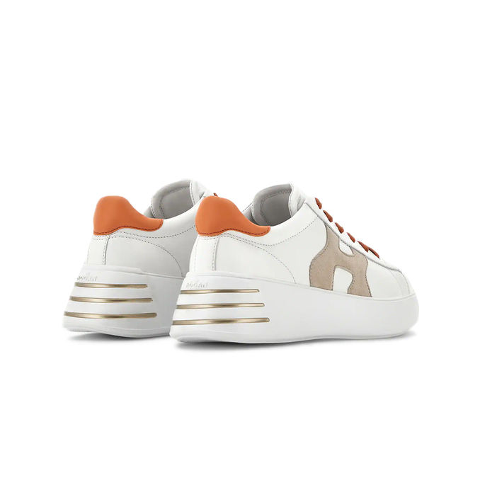 SNEAKERS REBEL H564 Donna Bianco Arancio
